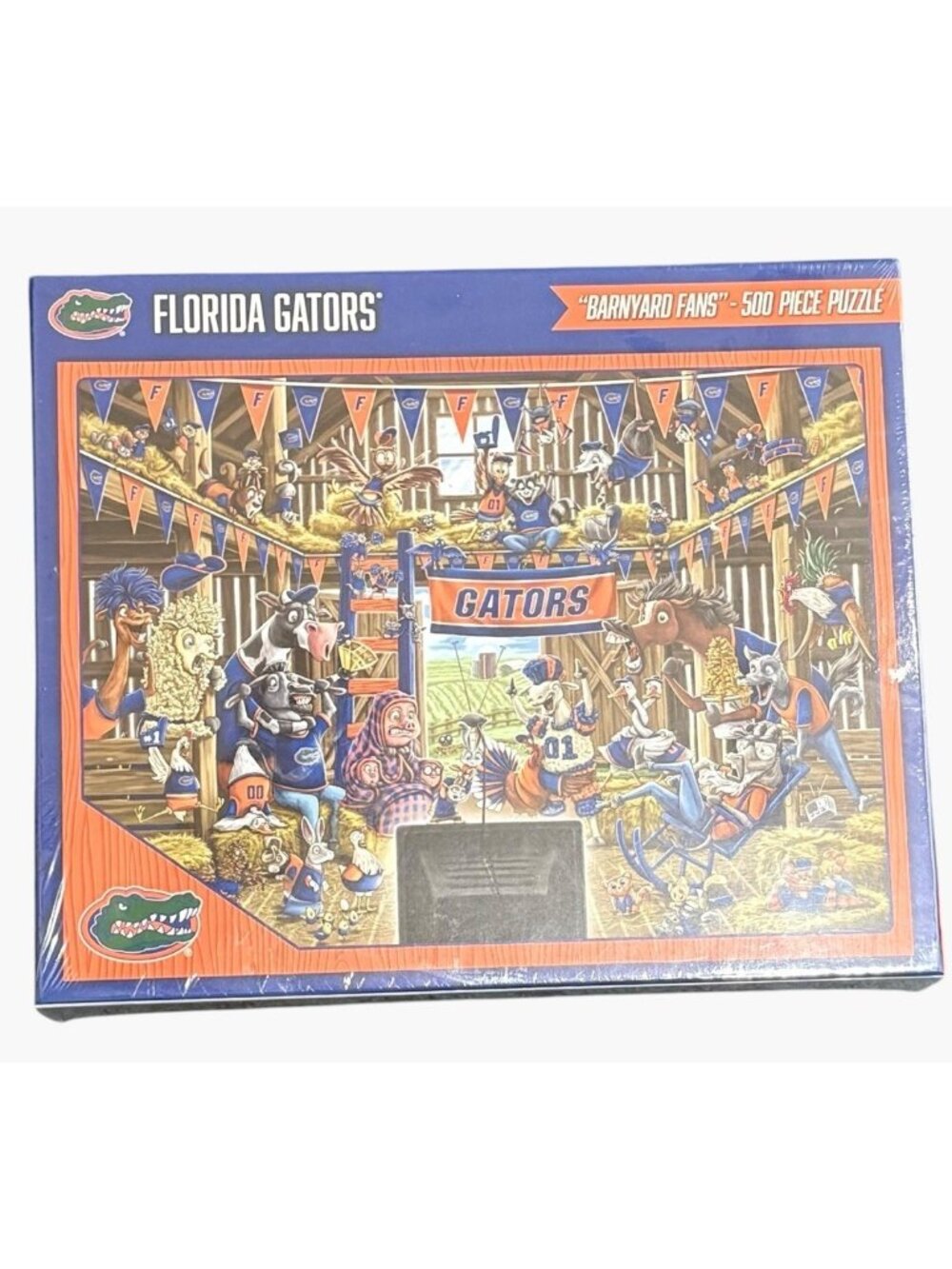 University of Florida Gators Barnyard Fans 500 Piece Puzzle Sealed 24"x18" Gift